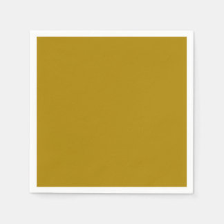 Solid Mustard Yellow Colour | Hex# AC8400 Napkin