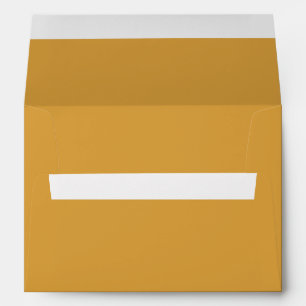 Solid Mustard Yellow Colour Hex# DAA03D Envelope