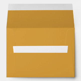 Solid Mustard Yellow Colour | Hex# DAA03D Envelope