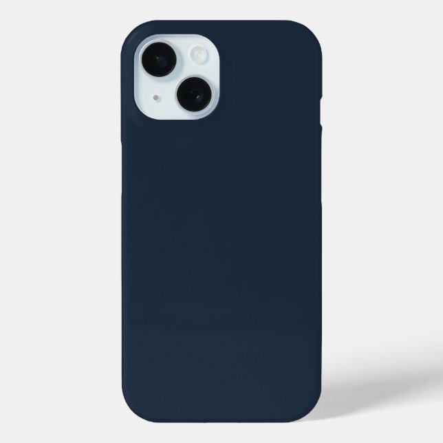 Solid Muted Blue Colour Case-Mate iPhone Case (Back)