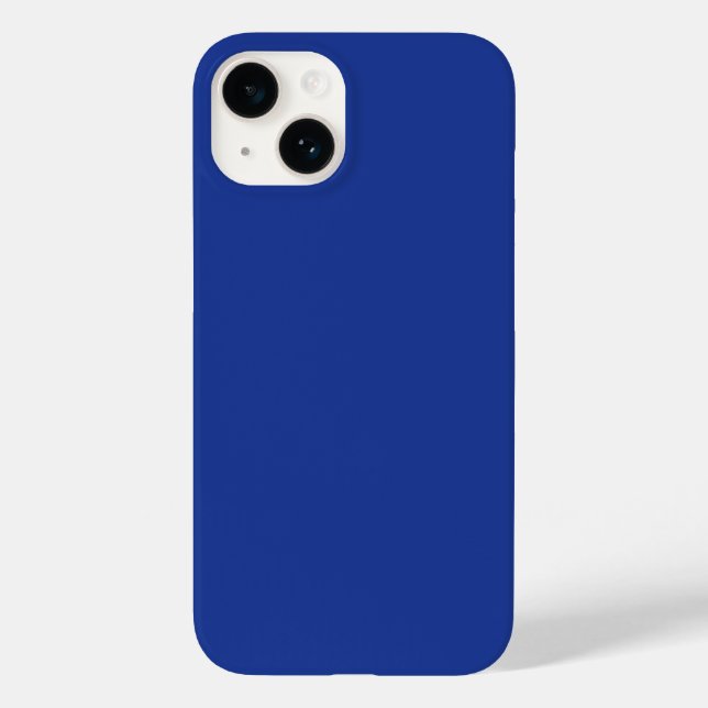Solid navy blue colour  Case-Mate iPhone case (Back)