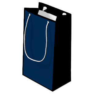 Solid Navy Blue Modern Preppy Sports Team Fan Club Small Gift Bag