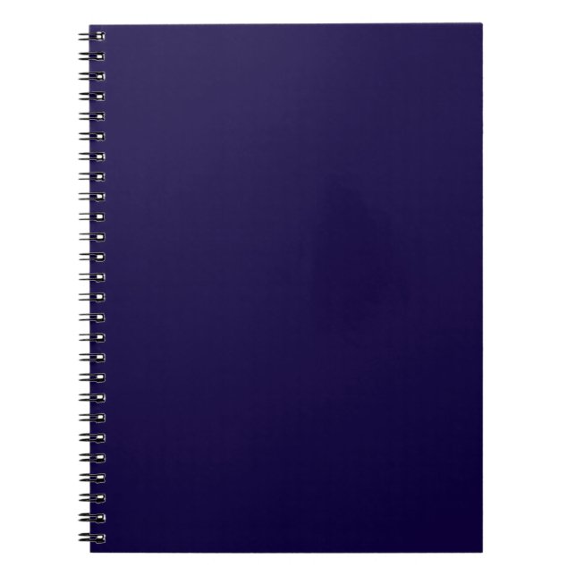 Solid Navy Blue Notebook (Front)