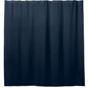 Solid Navy Blue Shower Curtain