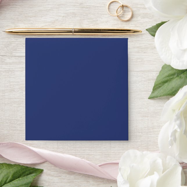 Solid Navy Blue Square Envelope (Wedding)