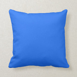 Solid neon blue cushion