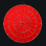 Solid neon red dartboard<br><div class="desc">Solid colour neon red design.</div>
