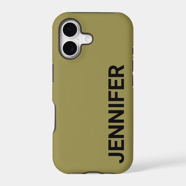 Solid Offbeat Green Custom Name (Back)