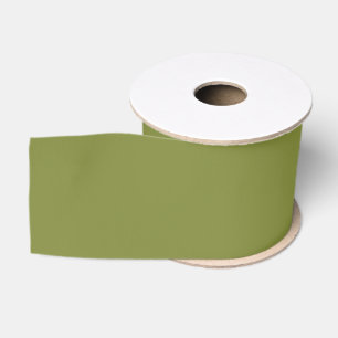 Solid Olive Green Elegant Colored Grosgrain Ribbon