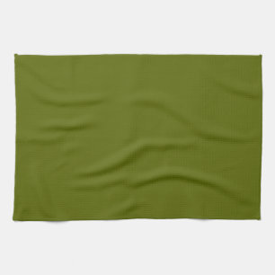 Solid Olive Green Kitchen Towel