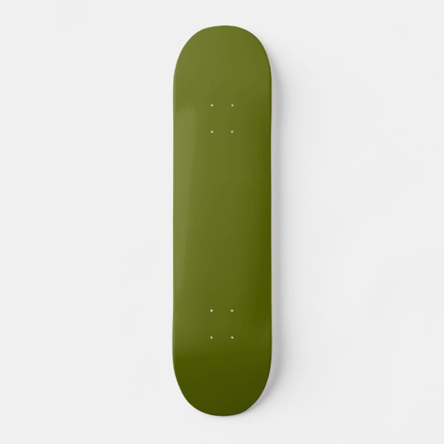 Solid Olive Green Skateboard (Front)