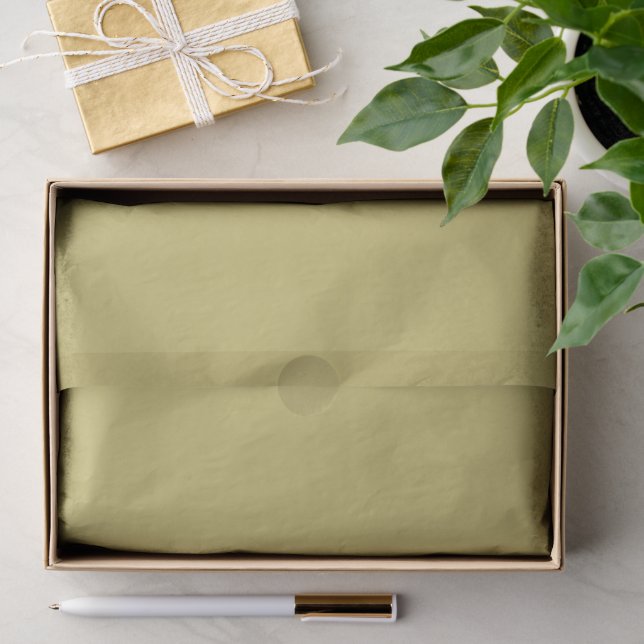 Solid Olive Tissue Paper (Gift)