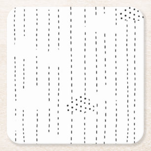 Solid, Onyx Paper Coaster