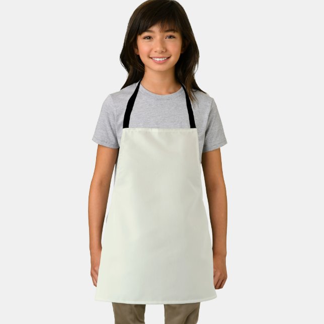 Solid Pale Butter Yellow Apron (Insitu)