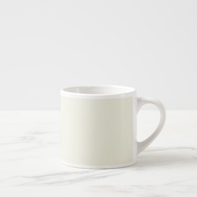 Solid Pale Butter Yellow  Espresso Cup (Right)