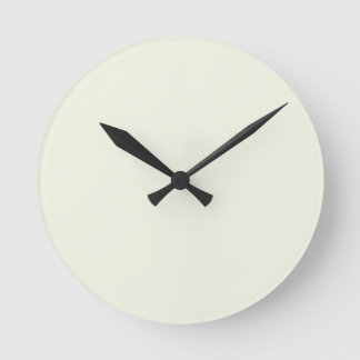 Solid Pale Butter Yellow Wall Clock