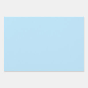 Solid Pastel Blue    Wrapping Paper Sheet