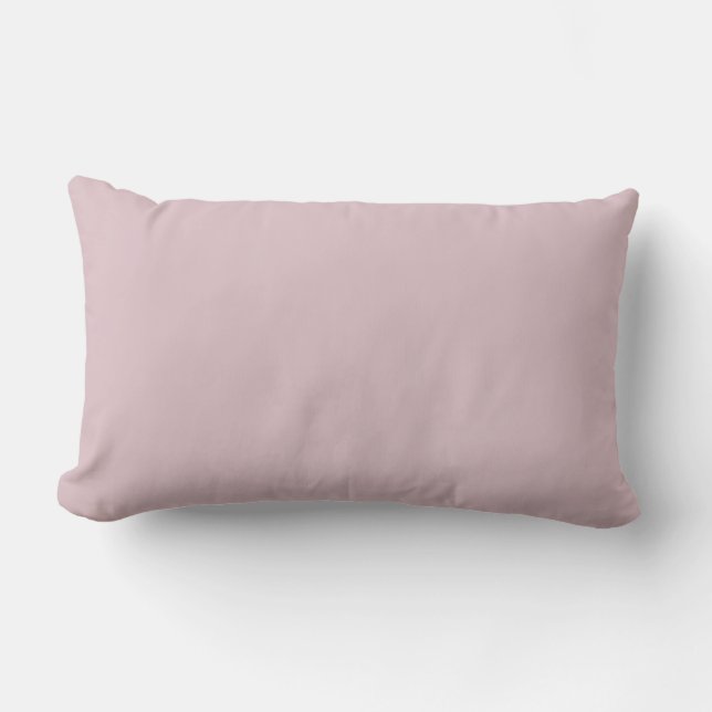 Solid Pastel Pink  Lumbar Cushion (Front)