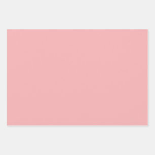 Solid Pastel Pink Wrapping Paper Sheet