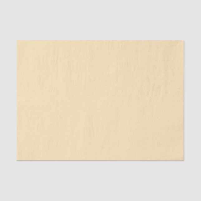 Solid Pastel Warm Yellow Tissue Paper (Front)