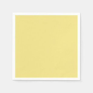 Solid Pastel Yellow Modern Napkin