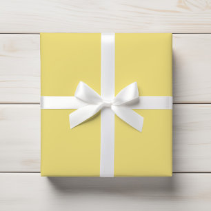 Solid Pastel Yellow Modern Wrapping Paper