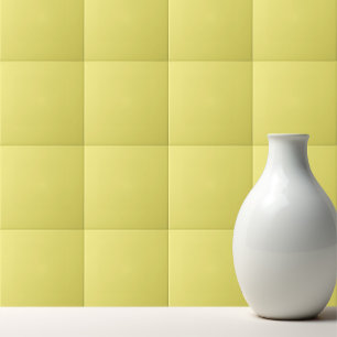 Solid pastel yellow tile