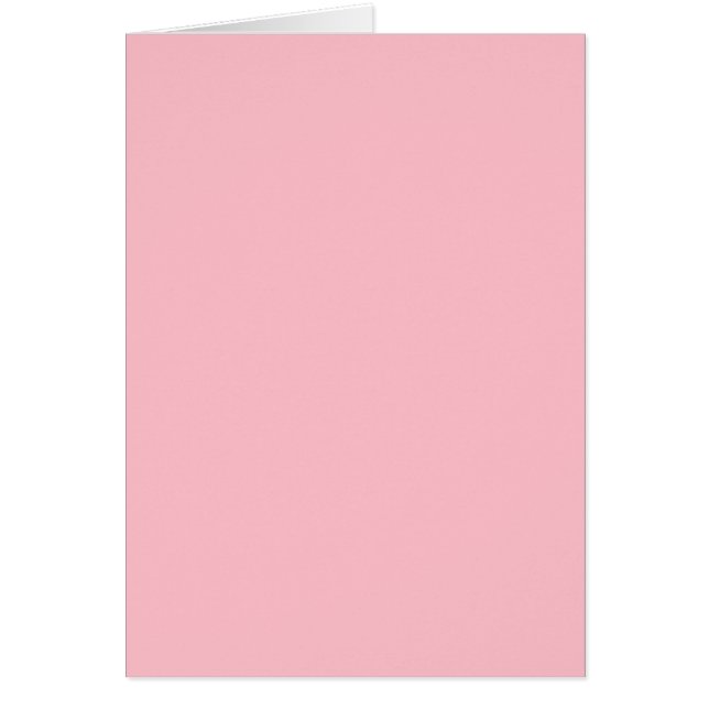 Solid Pink Blank Greeting Card (Front)