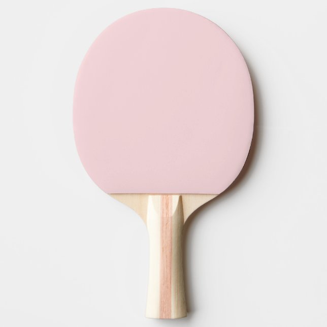Solid Pink Whisper Colour  Ping Pong Paddle (Front)