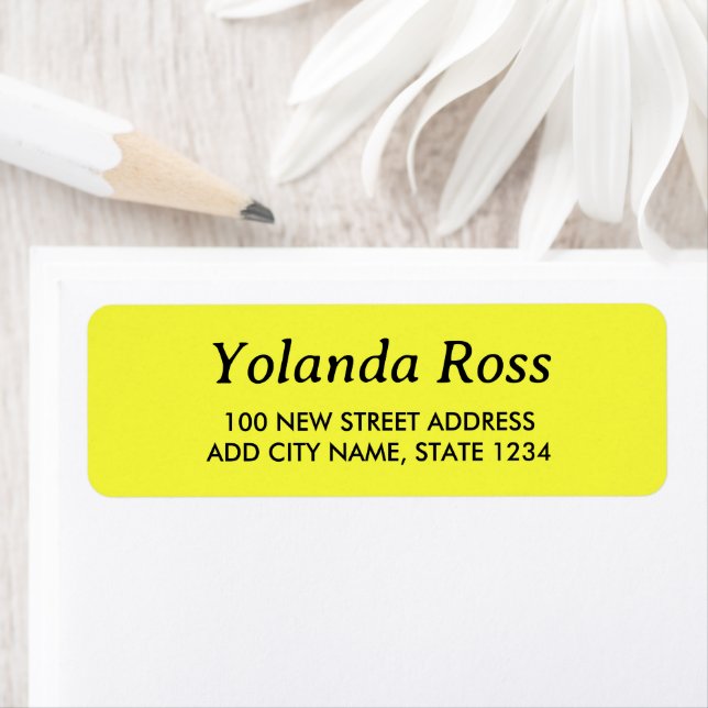 Solid plain bright yellow (Insitu)