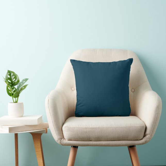 Solid Plain Dark Blue Green Cushion/ Cushion (Chair)