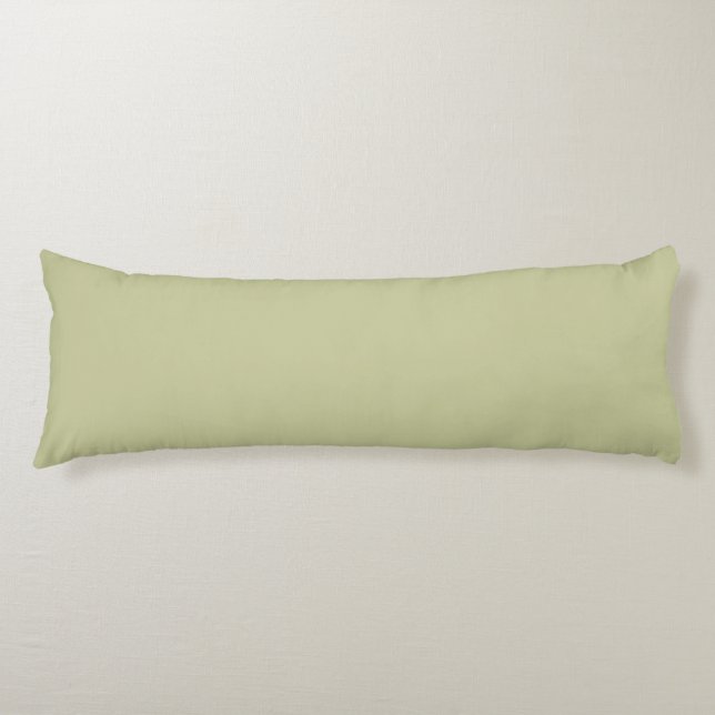 Solid Plain Pale Pistachio Green Body Cushion (Front)