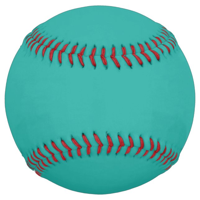 Solid plain Persian green Softball (Front)