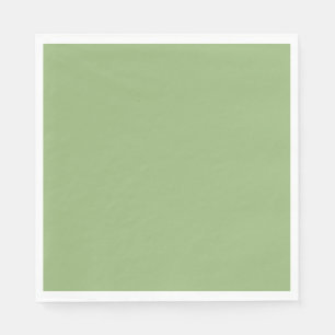 Solid plain sage green napkin