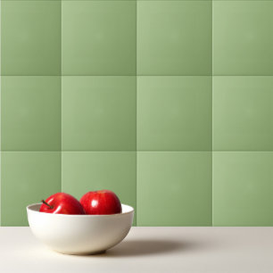 Solid plain sage green tile