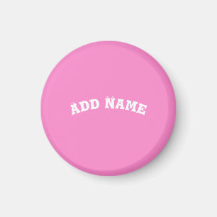 Solid Plain Taffy Baby Pink Magnet