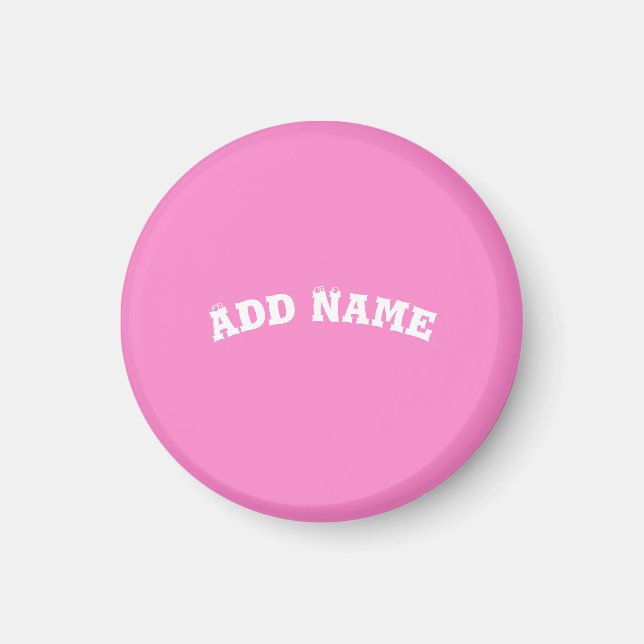 Solid Plain Taffy Baby Pink Magnet (Front)