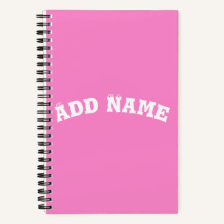 Solid Plain Taffy Baby Pink Notebook