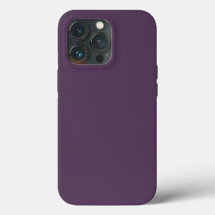 Solid plum dark dull purple iPhone 13 pro case