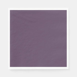 Solid plum dark dull purple napkin