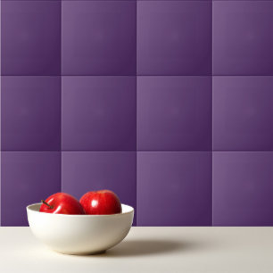 Solid plum wine purple tile