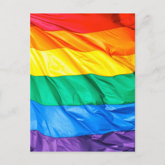 Solid Pride - Gay Pride Flag Closeup Postcard