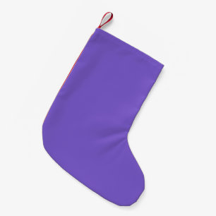 Solid Purple Colour   Hex# 7c5ccb Small Christmas Stocking