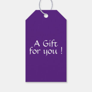 Solid Purple Gift Tags