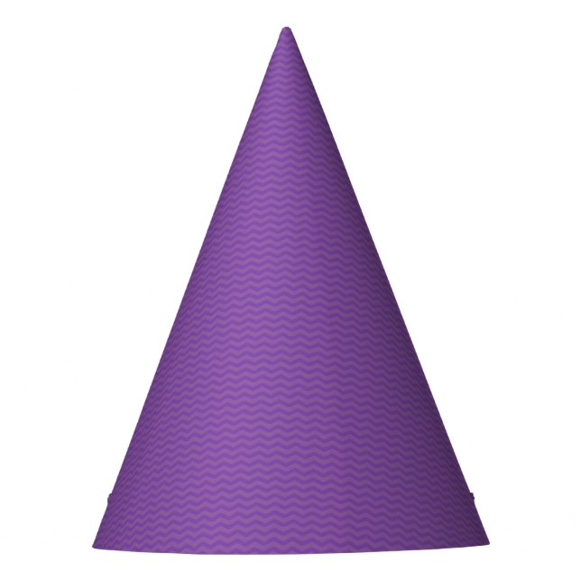 Solid Purple Kids Birthday Party Hat (Front)