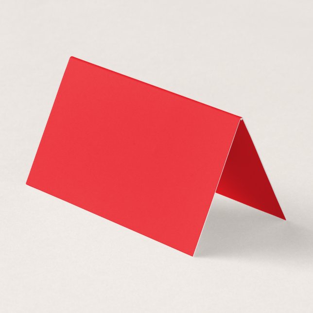 Solid Red Background  Business Card (Back)