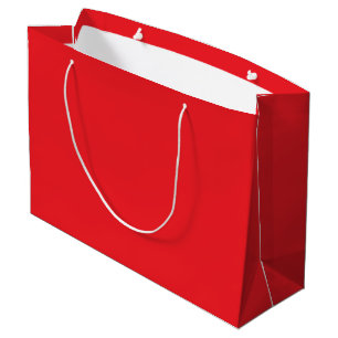 Solid Red Background Large Gift Bag