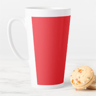 Solid Red Background  Latte Mug
