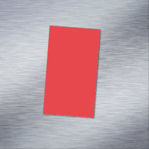 Solid Red Background  Magnetic Business Card