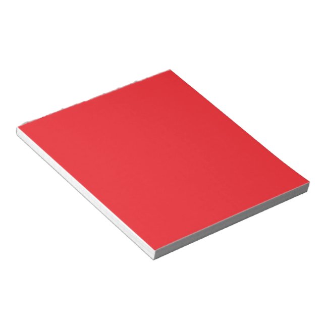 Solid Red Background  Notepad (Angled)